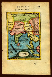 Map of South and Southeast Asia, 1683b. Free illustration for personal and commercial use.