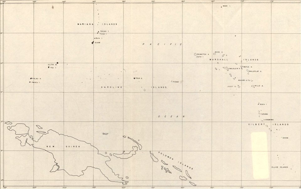 Map of the Central Pacific