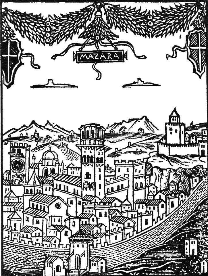 Map of Mazara - Gian Giacomo Adria