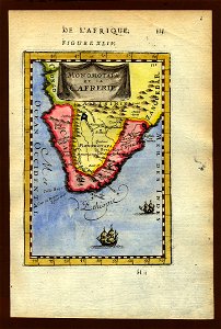 Map of Monomotapa and the Cafrerie, 1683