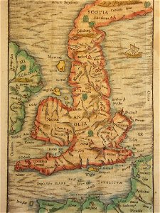 Map of the British Isles* (1600); *a closer view*. Free illustration for personal and commercial use.