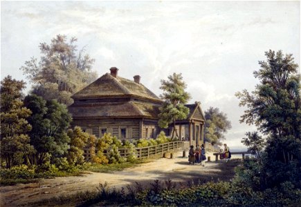 Maračoŭščyna, Kaściuška. Марачоўшчына, Касьцюшка (V. Adam, 1848)