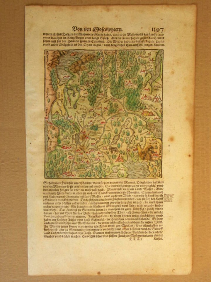 Map of Moscow (1600)