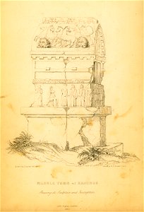 Marble tomb at Xanthus, showing its sculpture and inscription - Fellows Charles - 1839