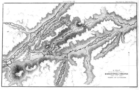 Map of Shelves in the Glens of Lochaber engraving by William Miller after T Lauder Dick