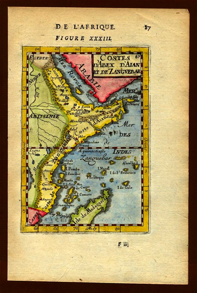 Map of Zanzibar, 1683
