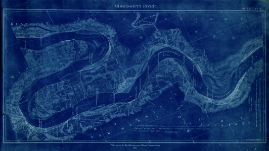 Map of the Mississippi River - from Cairo to Donaldsonville. LOC 95675177-5