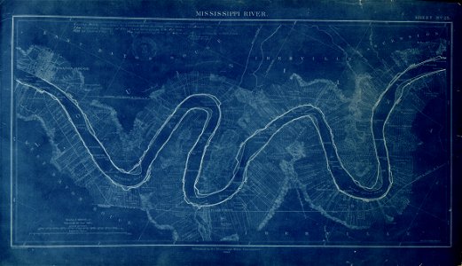 Map of the Mississippi River - from Cairo to Donaldsonville. LOC 95675177-28