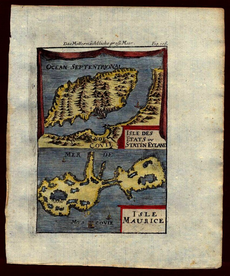 Map of Mauritius, 1719