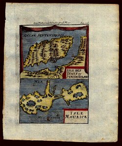 Map of Mauritius, 1719