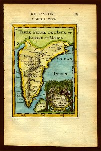 Map of the Deccan and the South, 1683