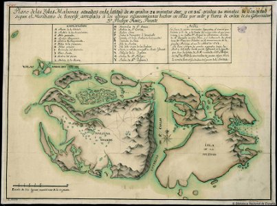 Mapa de Malvinas, Felipe Ruiz Puente, 1768