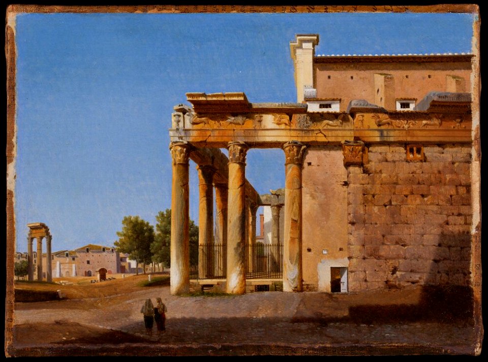 Lancelot-Théodore Turpin de Crissé - The Temple of Antoninus and Faustina - San Lorenzo in Miranda, Rome - NM 7401 - Nationalmuseum