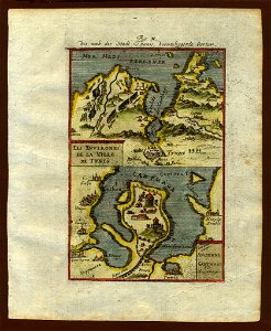 Map of Tunis and Carthage, 1719