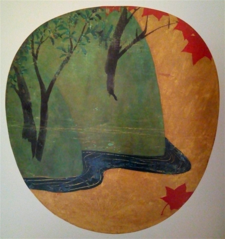 Maple Leaves and Stream