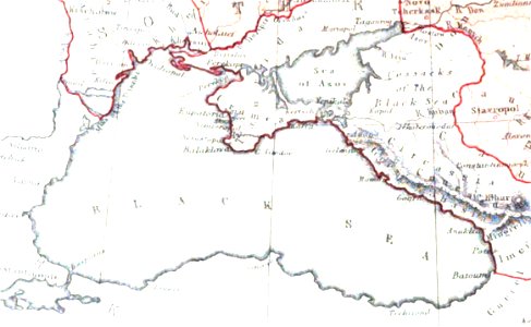 Map of Russia.B. Black Sea. George Dodd. Pictorial history of the Russian war 1854-5-6