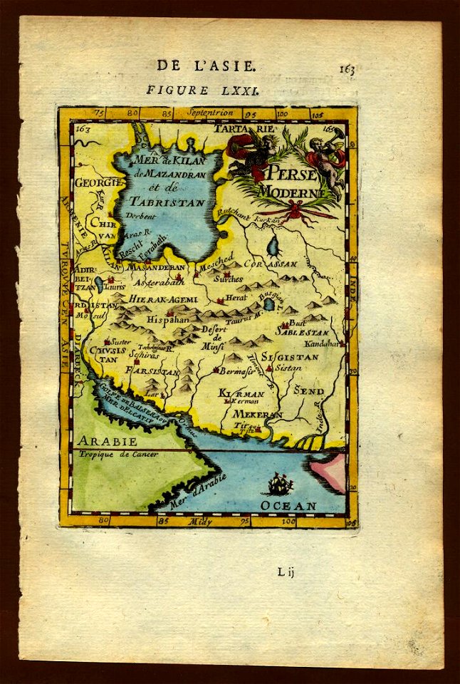 Map of Persia, 1683