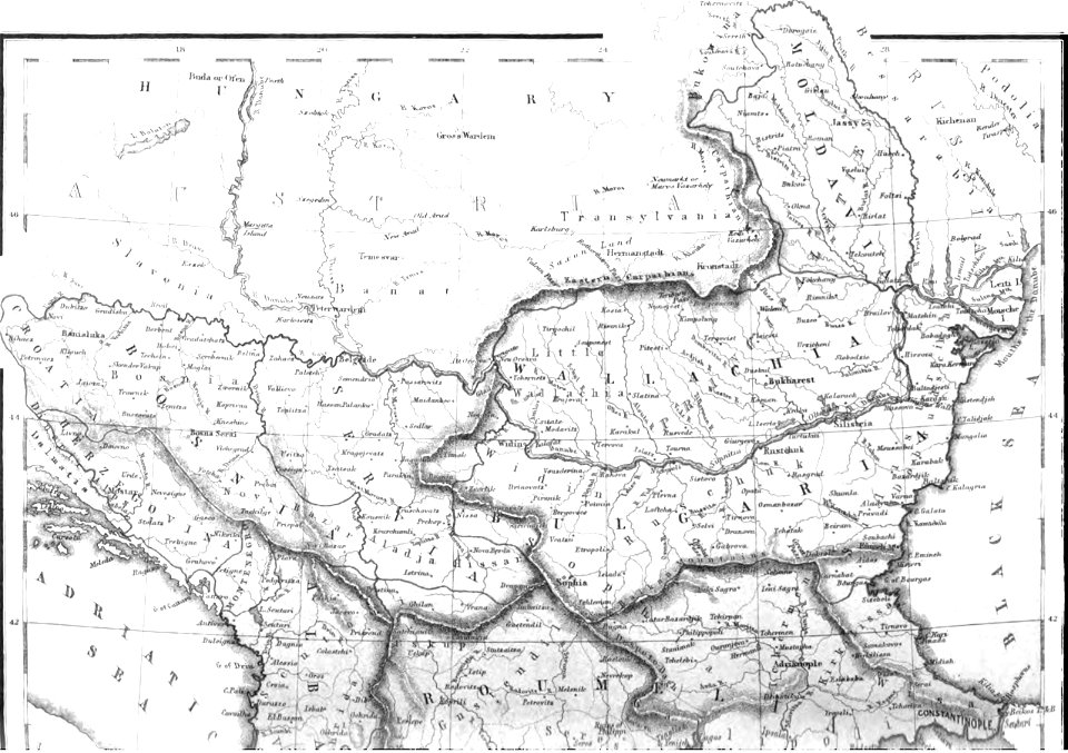 Map of Turkey in Europe.B. George Dodd. Pictorial history of the Russian war 1854-5-6