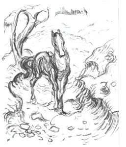 Marc - Pferd in Landschaft