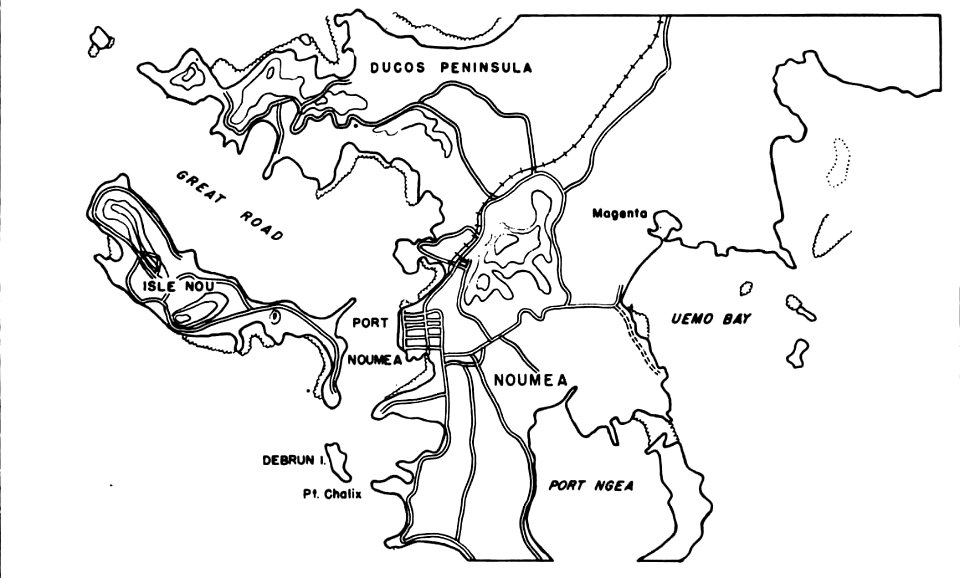 Map of New Caledonia and Noumea (cropped)