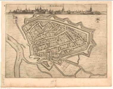 Map of Roermond by Nicolaes van Geelkercken Rijksmuseum Amsterdam RP-P-AO-19-66D-1