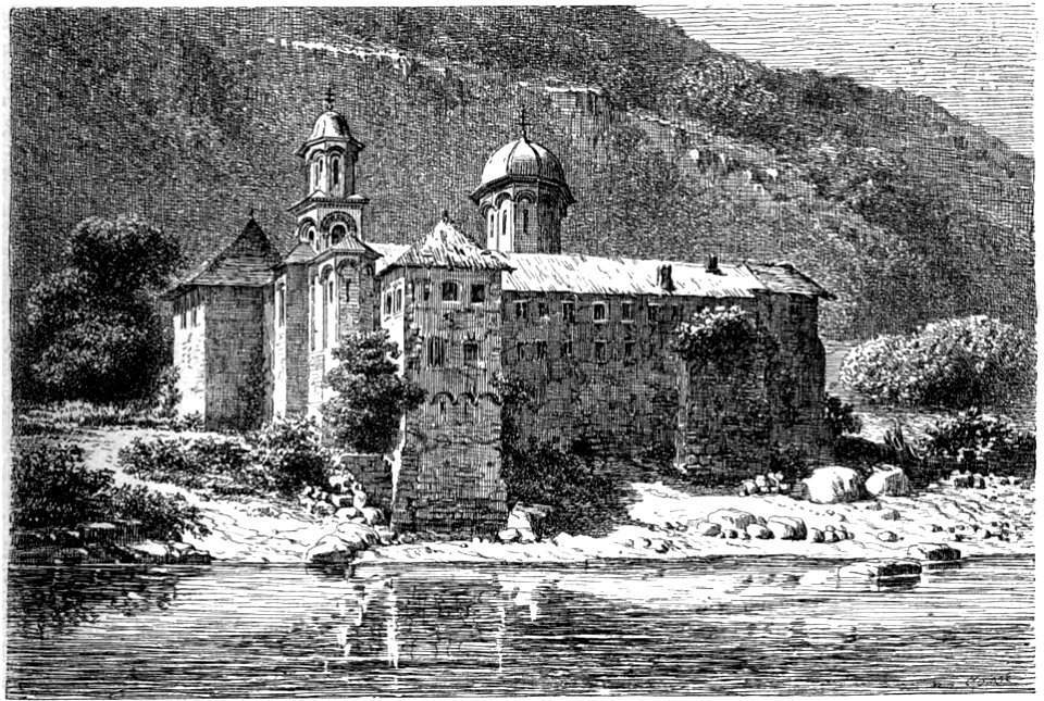 Lancelot - Le Monastère de Cosia, vu de l'autre côté de l'Olte