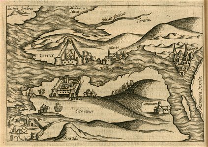 Map of the Dardanelles - Breuning Von Buchenbach Hans Jacob - 1612