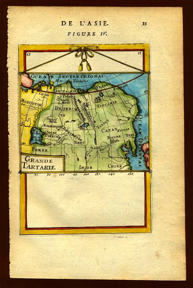Map of Tartary (northeastern Asia), 1683)