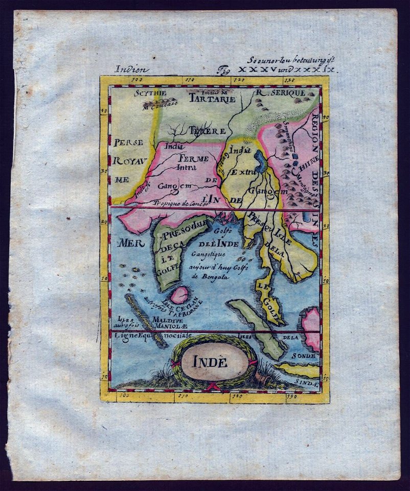Map of South and Southeast Asia, 1719