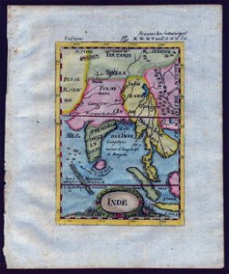 Map of South and Southeast Asia, 1719. Free illustration for personal and commercial use.