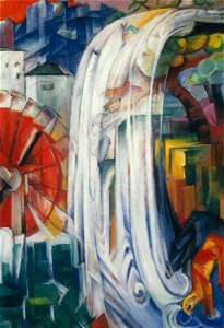 Franz Marc - The Bewitched Mill - Google Art Project. Free illustration for personal and commercial use.