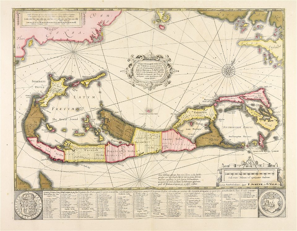 Mappa Aestivarum insularum alias Barmudas dictarum, ad Ostia Mexicani aestuarij jacentium... - CBT 6621035