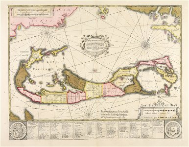 Mappa Aestivarum insularum alias Barmudas dictarum, ad Ostia Mexicani aestuarij jacentium... - CBT 6621035