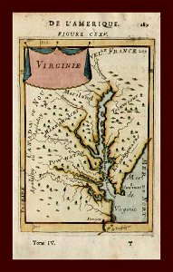 Map of Virginia, 1683