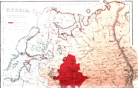 Map of Russia.A. George Dodd. Pictorial history of the Russian war 1854-5-6. Free illustration for personal and commercial use.