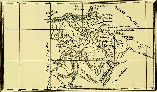 Map of Pará, Brazil, circa 1903