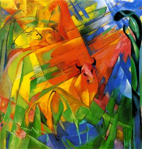 Animals in Landscape 1914 Franz Marc