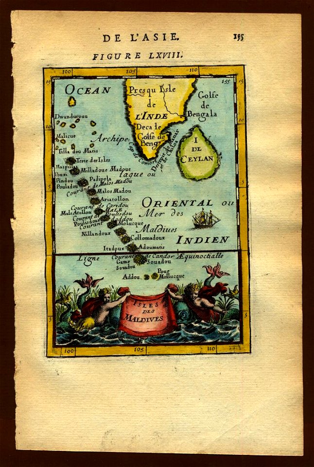 Map of the Maldives, 1683