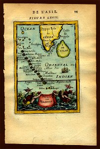 Map of the Maldives, 1683