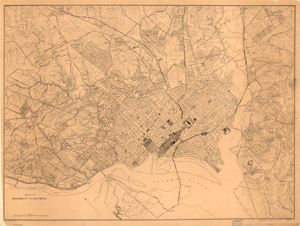 Map of the District of Columbia. LOC 87691435