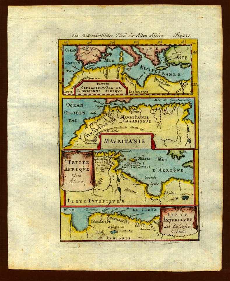 Map of the ancient northern coast, 1719 - Free Stock Illustrations ...