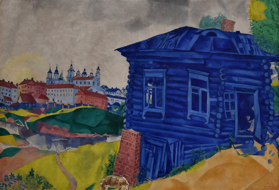 Marc Chagall (1887-1985) Het blauwe huis - La Boverie Luik 23-08-2018