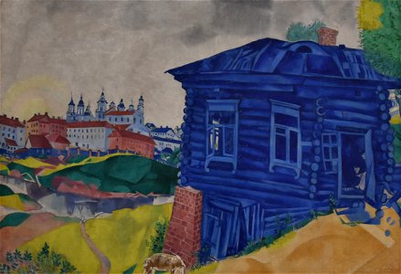 Marc Chagall (1887-1985) Het blauwe huis - La Boverie Luik 23-08-2018