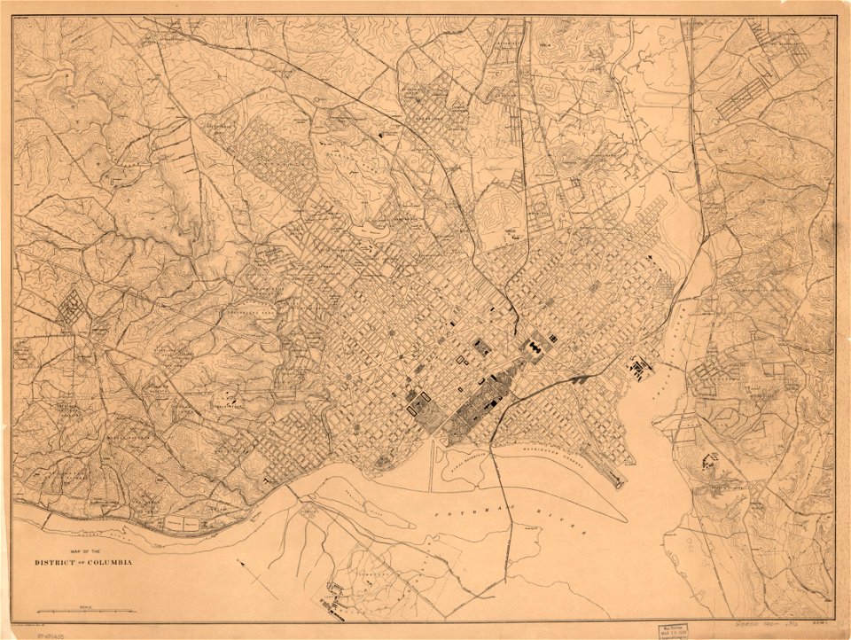 Map of the District of Columbia. LOC 87691435