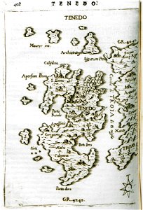 Map of Tenedos - Piacenza Francesco - 1688