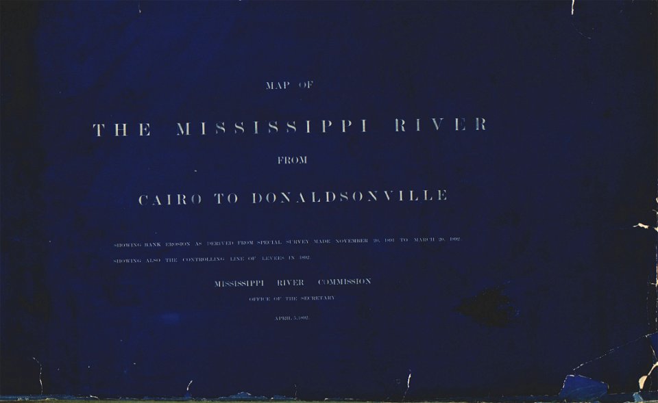 Map of the Mississippi River - from Cairo to Donaldsonville. LOC 95675177-1
