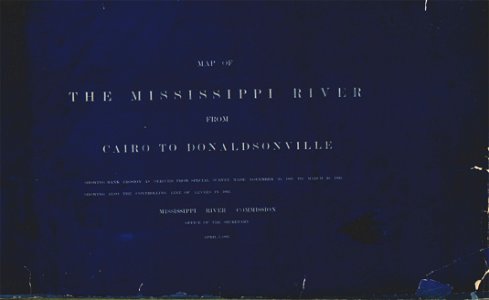 Map of the Mississippi River - from Cairo to Donaldsonville. LOC 95675177-1
