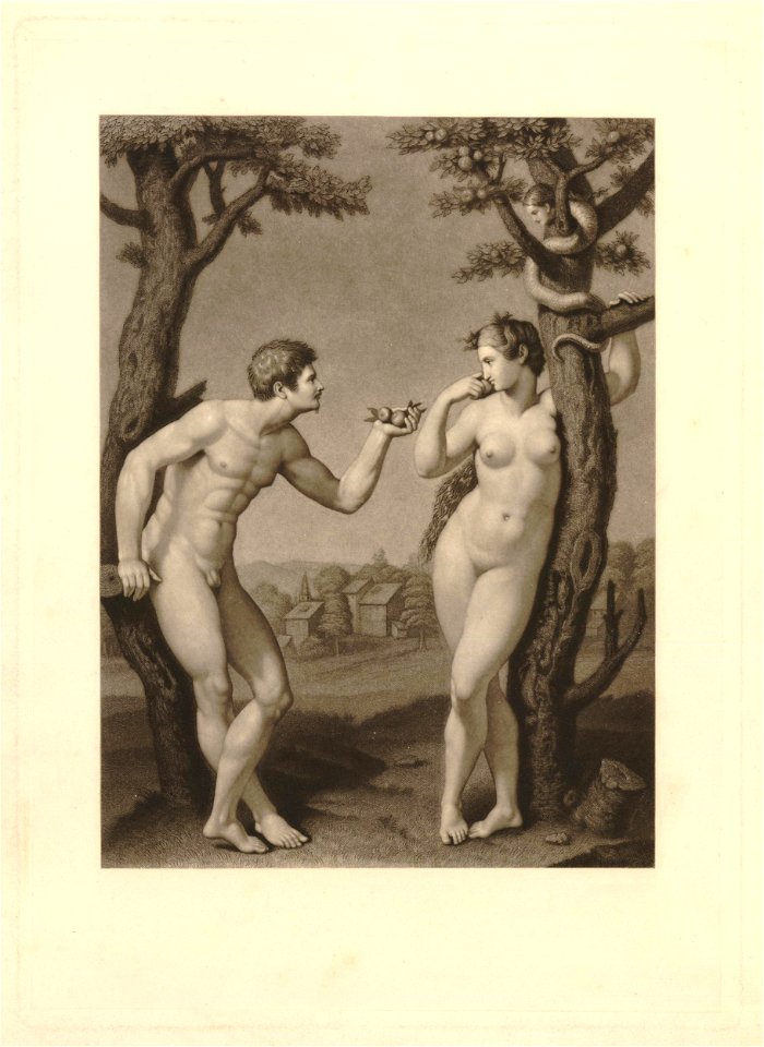Marcantonio - After - Adam and Eve, after Raphael; Adam holding out the fruit to Eve, 2010,7081.5506