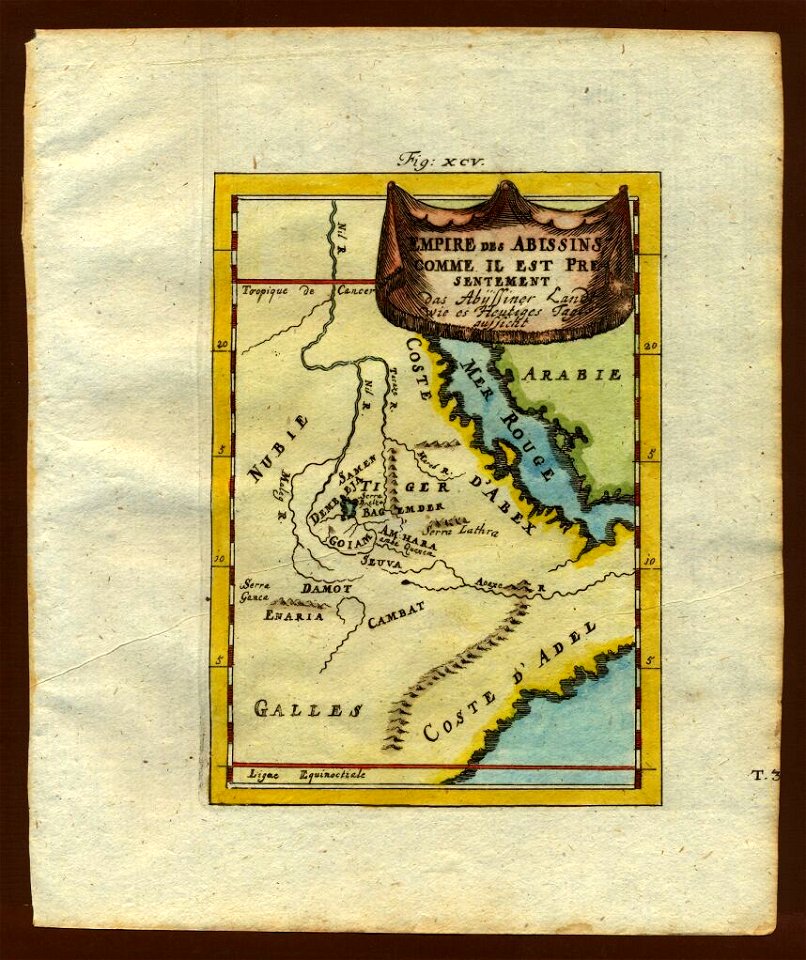 Map of the Abyssinian empire, 1719