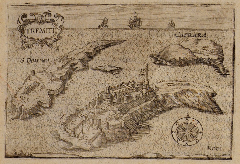 Map of Tremiti islands - Cootwijck Johannes Van - 1619